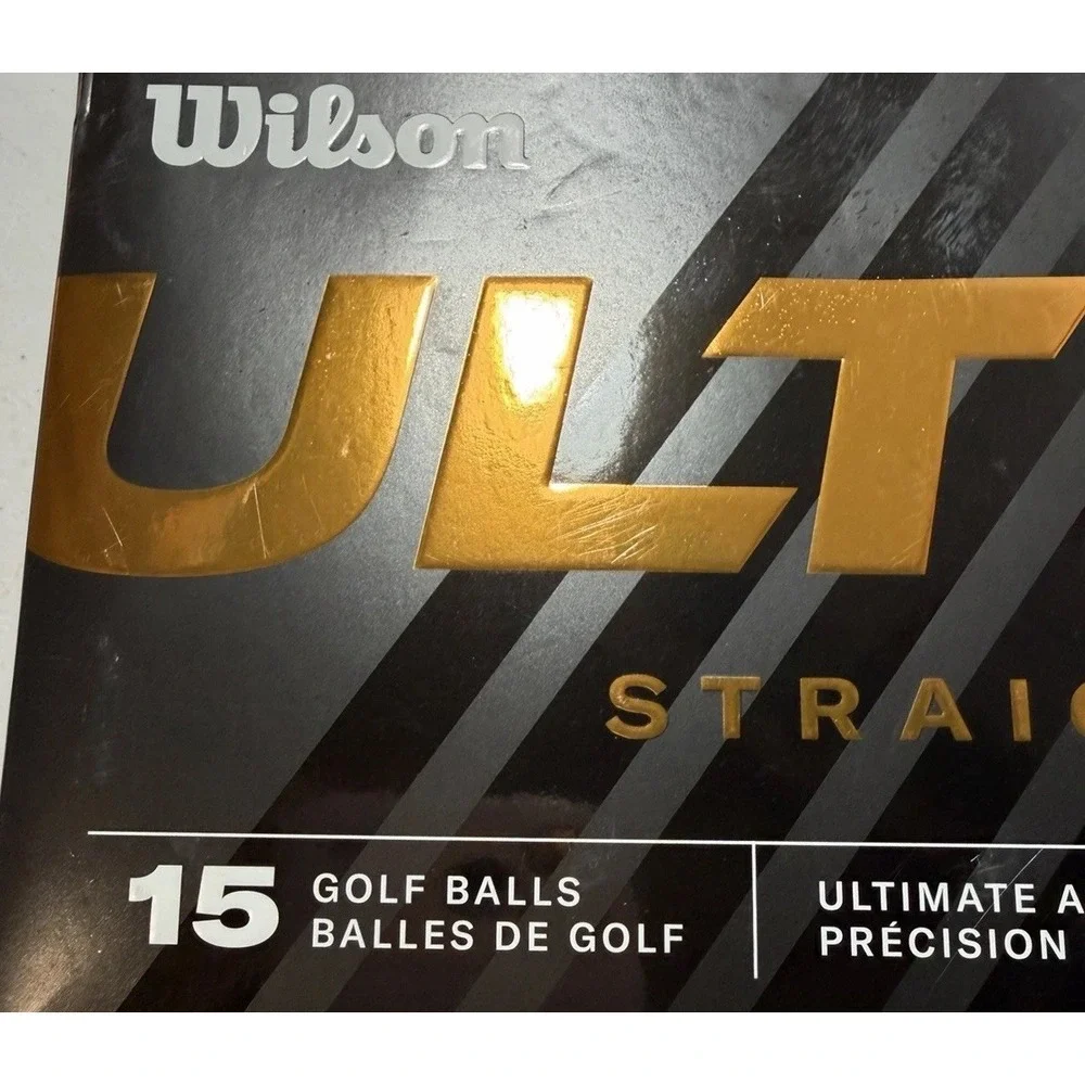 Wilson Golf Balls Ultra Straight White 15 Count Accuracy Explosive Distance
